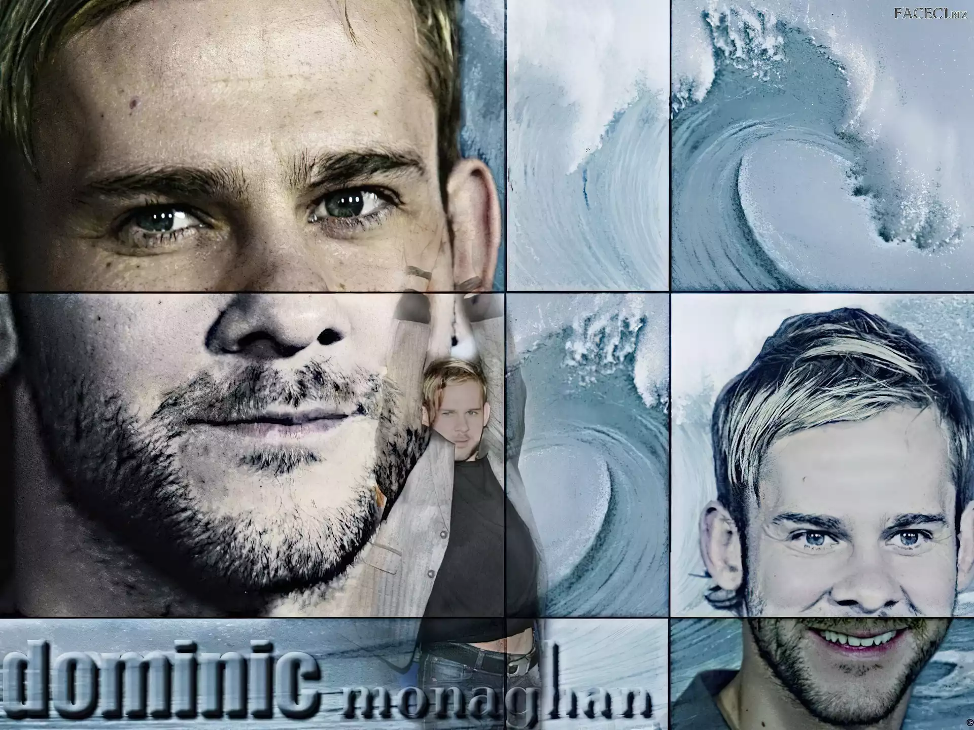 niebieskie oczy, Dominic Monaghan, jasne włosy